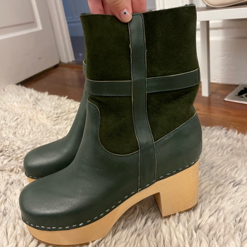 Free people fur lined clog boots